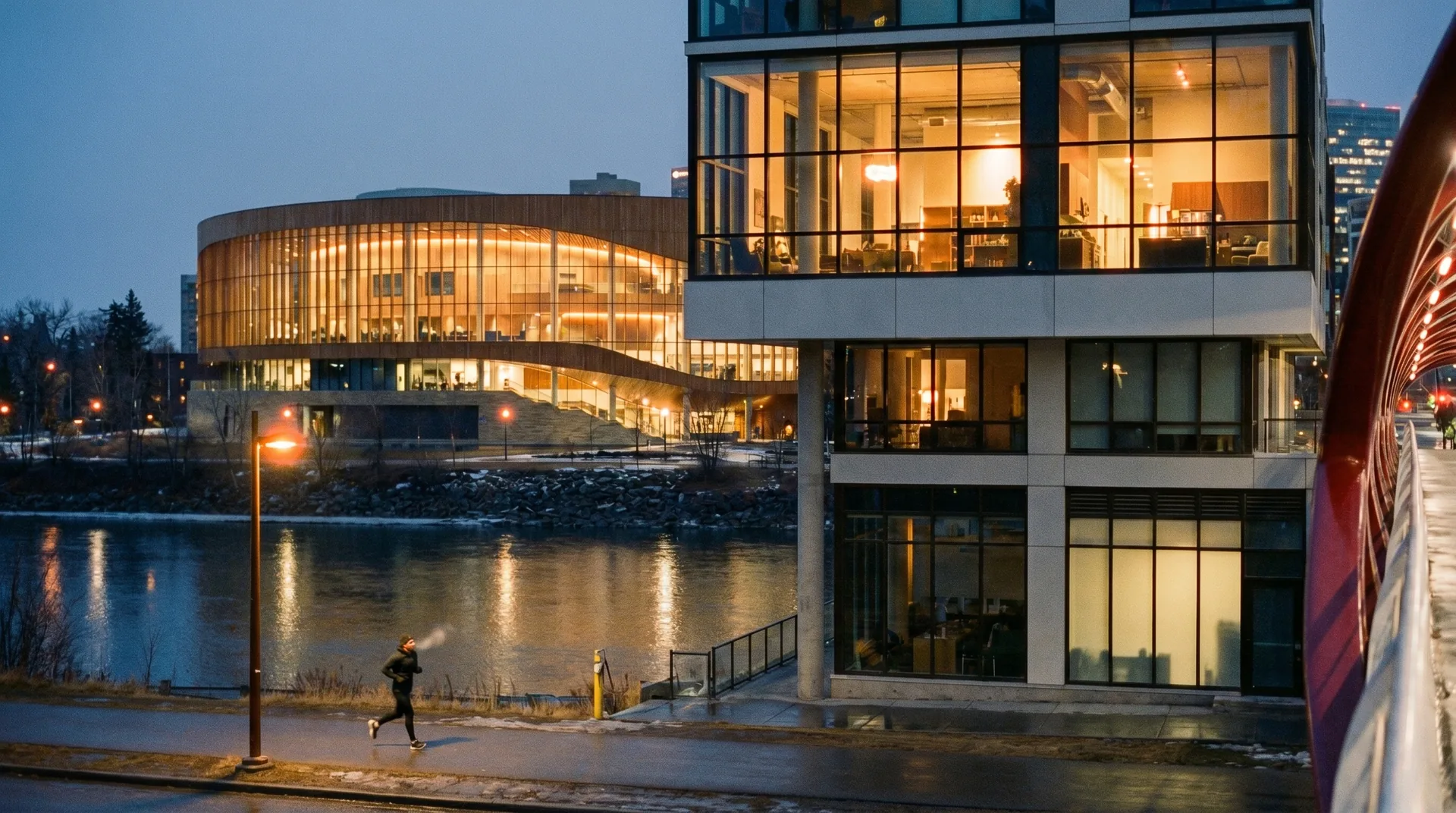 East Village riverside